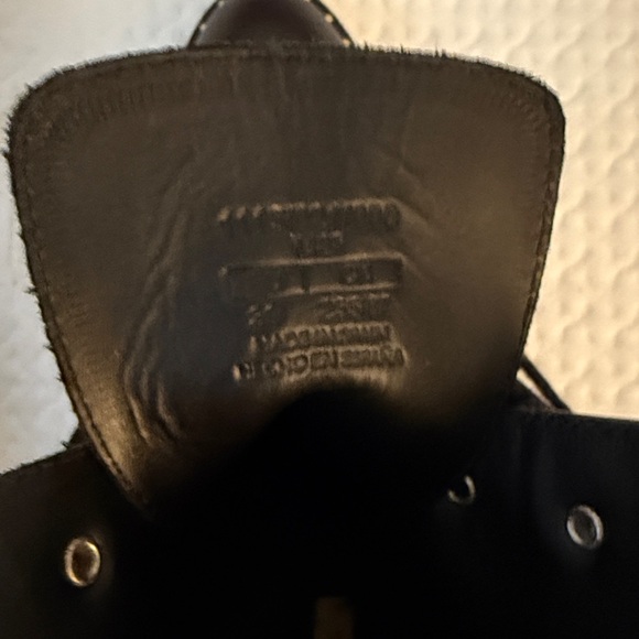 Massimo Dutti Black Lug sole s. 39 stud low boot - Picture 4 of 13